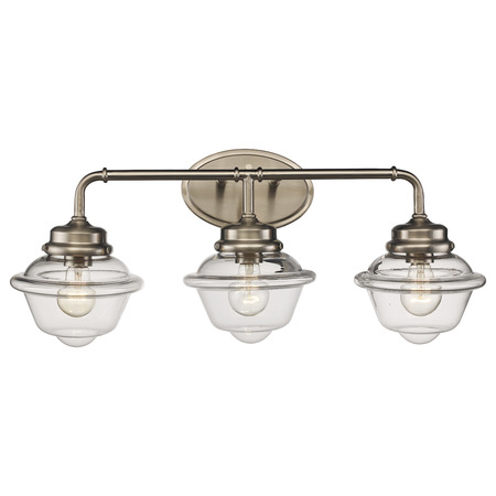 TRANS GLOBE 3 Lt-Sconce Cl Mini Cup-Bn 21183 BN